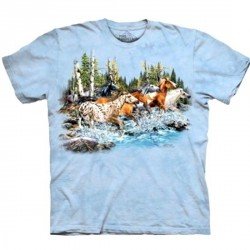 Tee shirt Cheval - 20 running horses